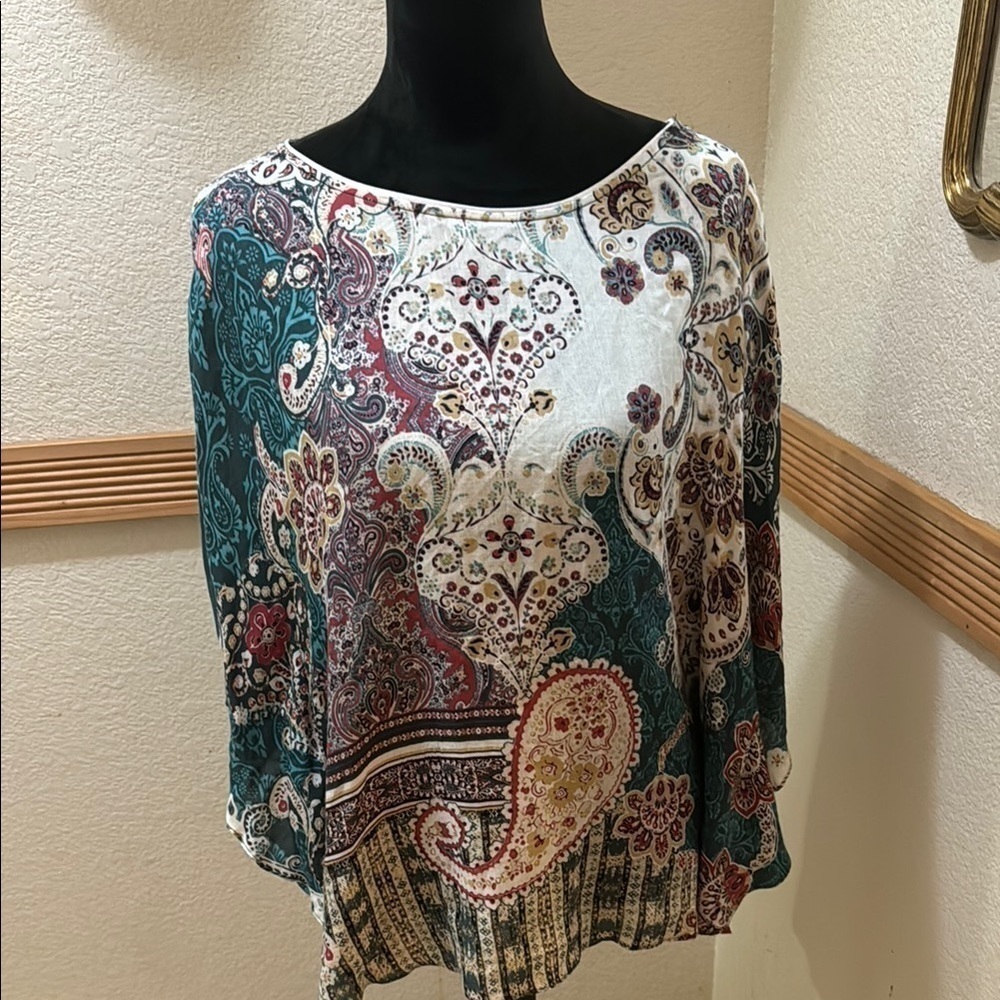 Chico size S/M Paisley Print Women's Top!!
